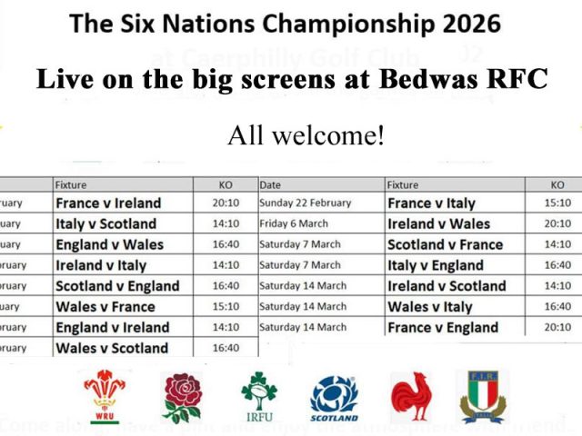2026 Six Nations championship live at Bedwas RFC
