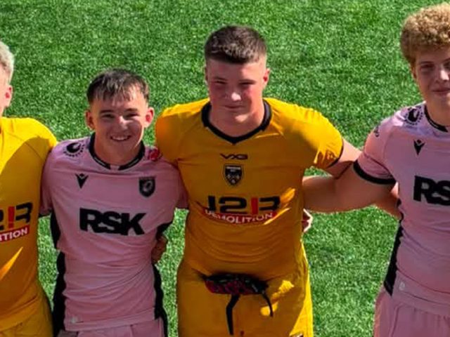 Youth players in representative game.